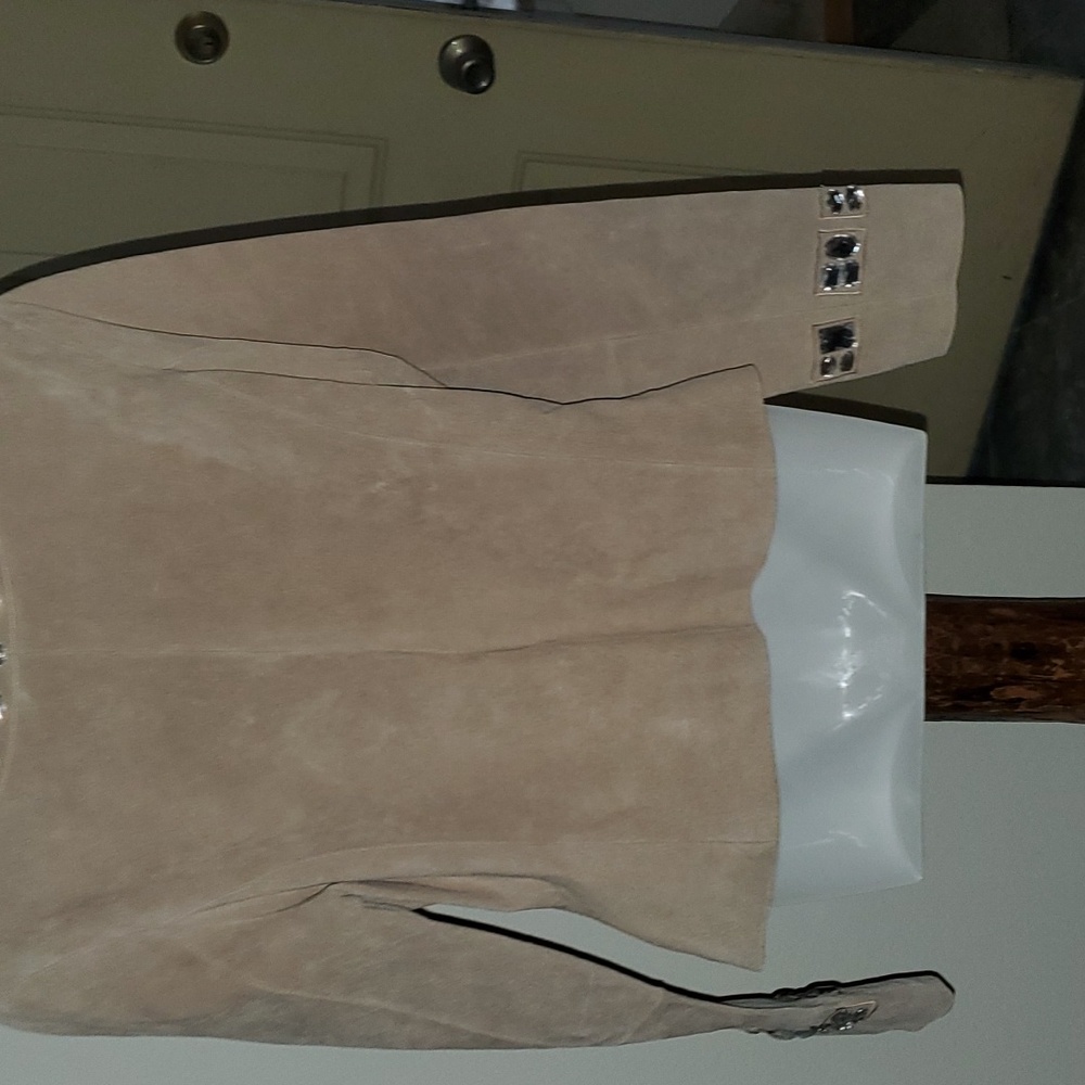 Boston Proper suede leather jacket/blazer - Picture 6 of 9